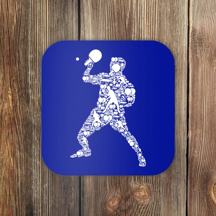 Ping Pong Player Table Tennis Gift Coaster