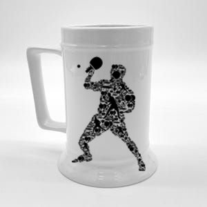 Ping Pong Player Table Tennis Gift Beer Stein