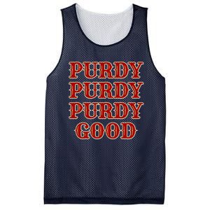 Purdy Purdy Purdy Good Football Quarterback Mesh Reversible Basketball Jersey Tank