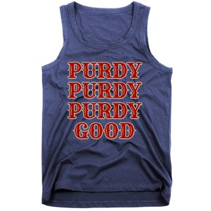 Purdy Purdy Purdy Good Football Quarterback Tank Top