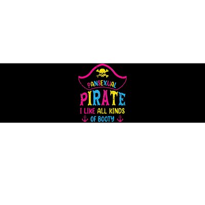 Pansexual Pride Pirate LGBTQ Month Pans Flag Colors Funny Bumper Sticker