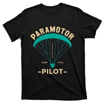 Paramotor Pilot Powered Paragliding T-Shirt