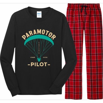 Paramotor Pilot Powered Paragliding Long Sleeve Pajama Set