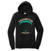 Paramotor Pilot Powered Paragliding Women's Pullover Hoodie