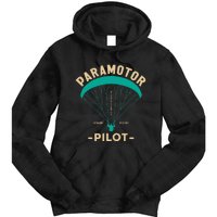 Paramotor Pilot Powered Paragliding Tie Dye Hoodie