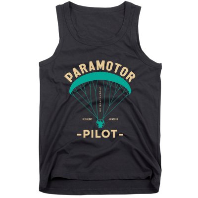 Paramotor Pilot Powered Paragliding Tank Top