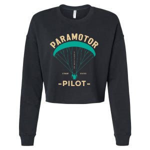 Paramotor Pilot Powered Paragliding Cropped Pullover Crew