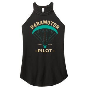 Paramotor Pilot Powered Paragliding Women's Perfect Tri Rocker Tank