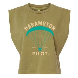 Paramotor Pilot Powered Paragliding Garment-Dyed Women's Muscle Tee