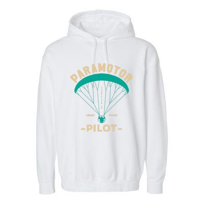 Paramotor Pilot Powered Paragliding Garment-Dyed Fleece Hoodie