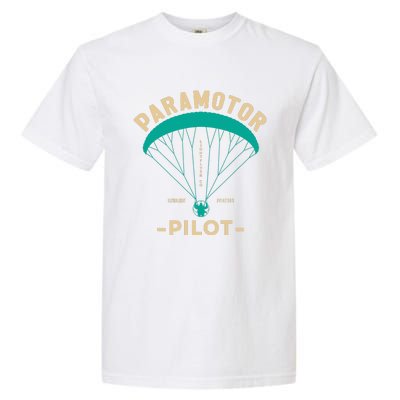 Paramotor Pilot Powered Paragliding Garment-Dyed Heavyweight T-Shirt