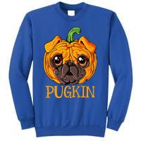 Pugkin Pug Pumpkin Halloween Thanksgiving Dog Sweatshirt