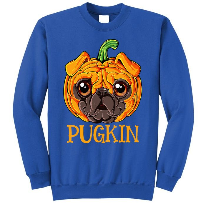 Pugkin Pug Pumpkin Halloween Thanksgiving Dog Sweatshirt