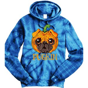 Pugkin Pug Pumpkin Halloween Thanksgiving Dog Tie Dye Hoodie