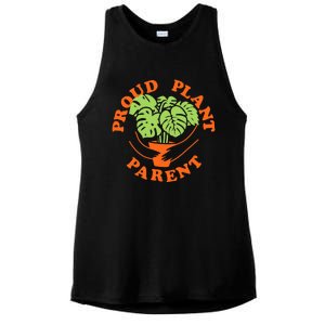 Proud Plant Parent Funny Plant Lover Ladies PosiCharge Tri-Blend Wicking Tank