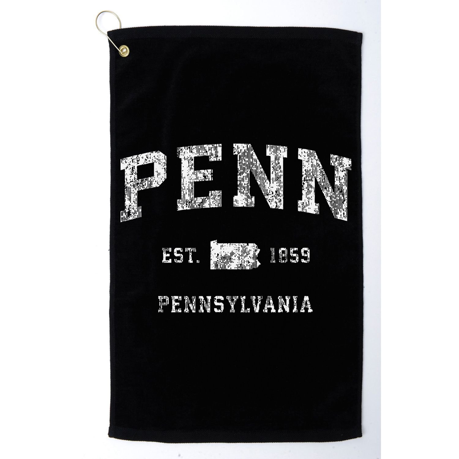 Penn Pennsylvania Pa Vintage Athletic Sports Golf Towel