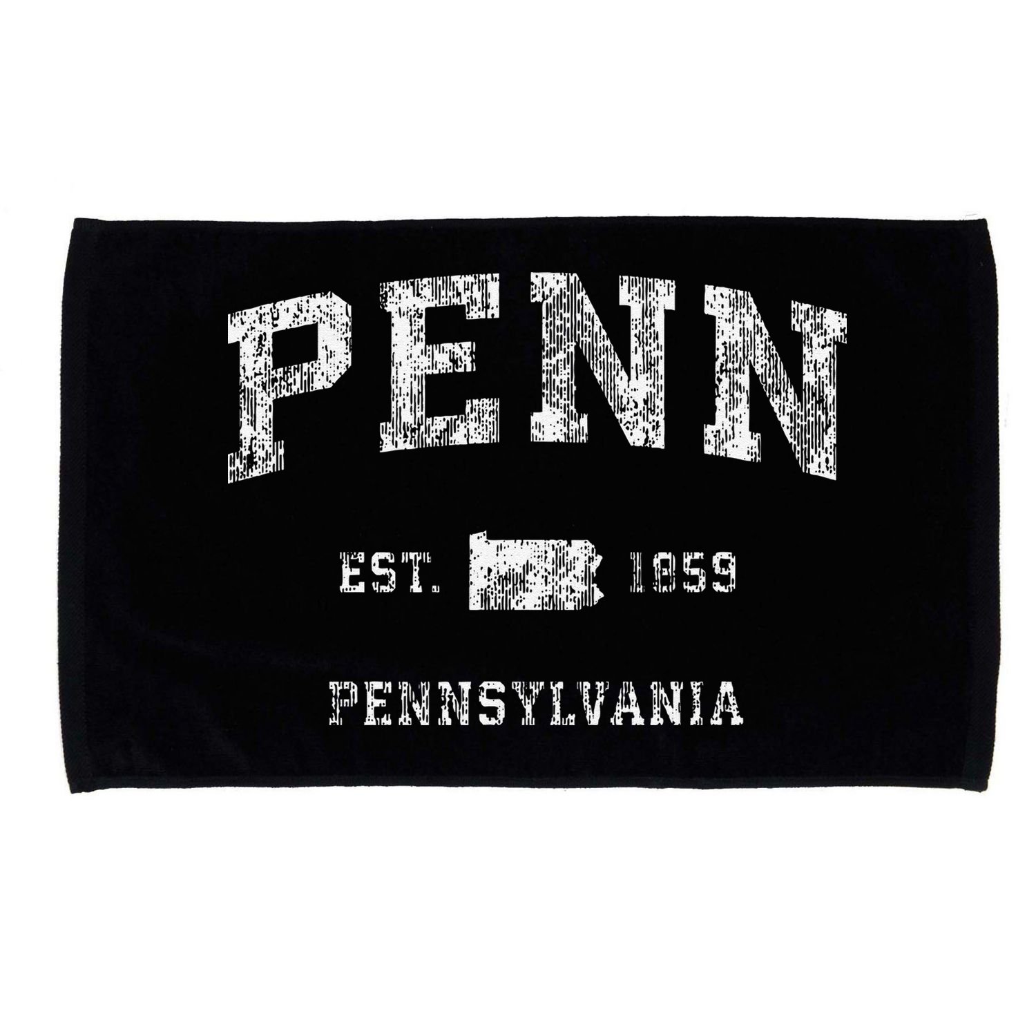 Penn Pennsylvania Pa Vintage Athletic Sports Microfiber Hand Towel