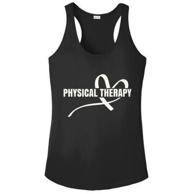 PTA Physiotherapy PT Therapist Love Physical Therapy Ladies PosiCharge Competitor Racerback Tank
