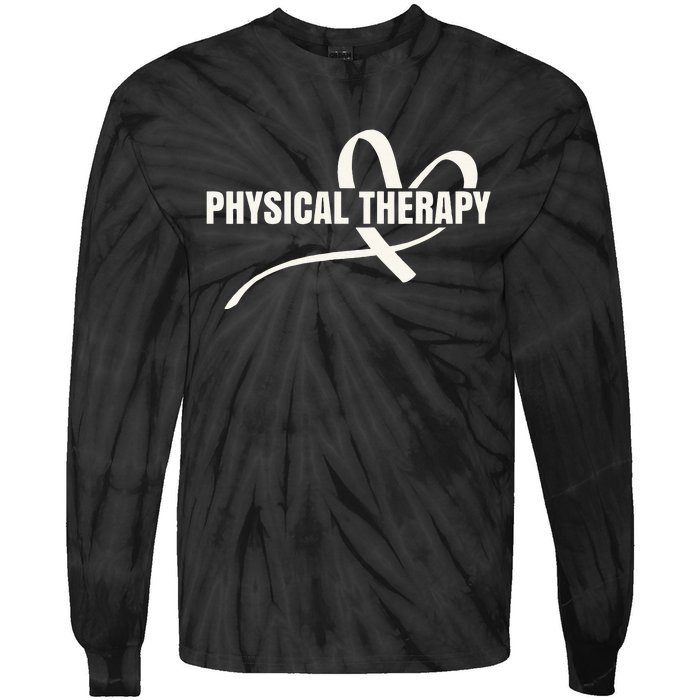 PTA Physiotherapy PT Therapist Love Physical Therapy Tie-Dye Long Sleeve Shirt