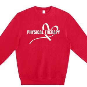 PTA Physiotherapy PT Therapist Love Physical Therapy Premium Crewneck Sweatshirt