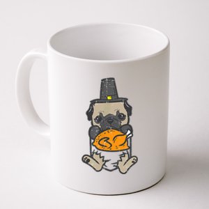 Pocket Pilgrim Pug Turkey Thanksgiving Dog S Coffee Mug