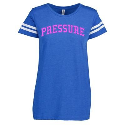 Pink Pressure Pink Color Graphic Enza Ladies Jersey Football T-Shirt