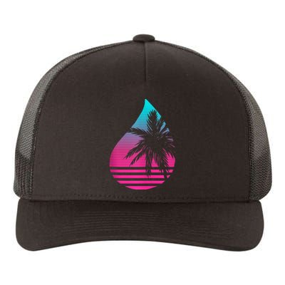 Perspiring Palm Yupoong Adult 5-Panel Trucker Hat