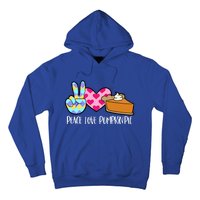 Pumpkin Pie Peace Love Halloween Gift Hoodie