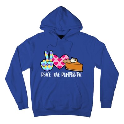 Pumpkin Pie Peace Love Halloween Gift Hoodie