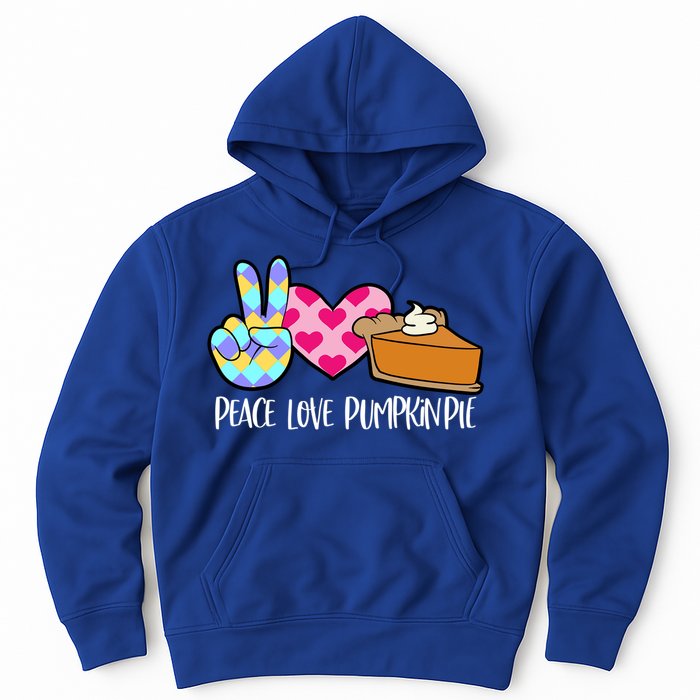 Pumpkin Pie Peace Love Halloween Gift Hoodie