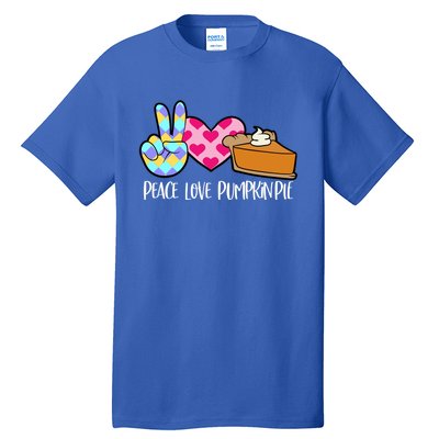 Pumpkin Pie Peace Love Halloween Gift Tall T-Shirt