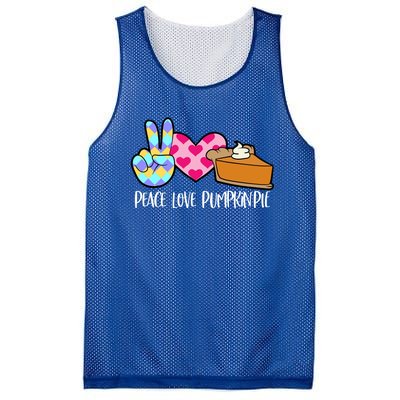 Pumpkin Pie Peace Love Halloween Gift Mesh Reversible Basketball Jersey Tank