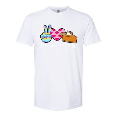 Pumpkin Pie Peace Love Halloween Gift Softstyle CVC T-Shirt