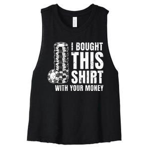 Poker Player Poker Cards Game Money Women's Racerback Cropped Tank