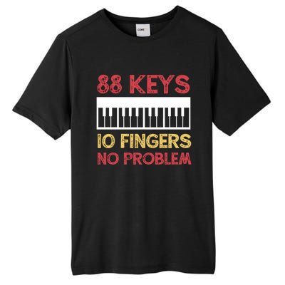 Piano Player Pianist Keyboard Vintage Gift Tall Fusion ChromaSoft Performance T-Shirt