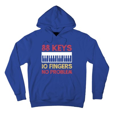 Piano Player Pianist Keyboard Vintage Gift Hoodie