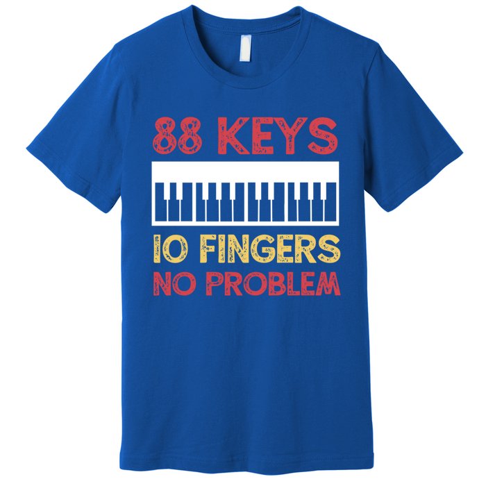 Piano Player Pianist Keyboard Vintage Gift Premium T-Shirt