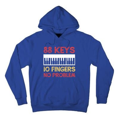 Piano Player Pianist Keyboard Vintage Gift Tall Hoodie