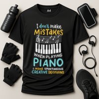 Piano Player Pianist Music Keyboard Gift Cooling Performance Crew T-Shirt