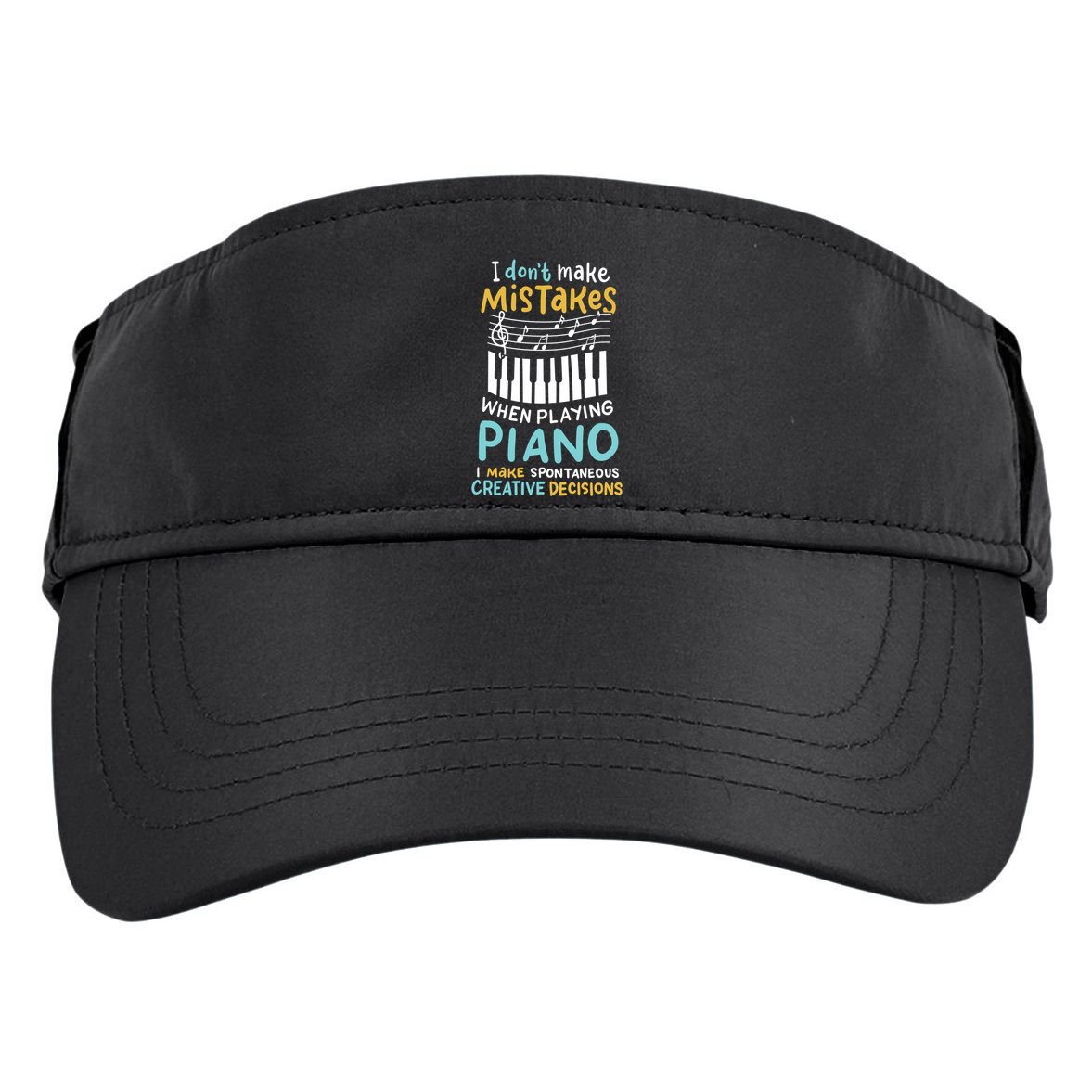 Piano Player Pianist Music Keyboard Gift Adult Drive Performance Visor