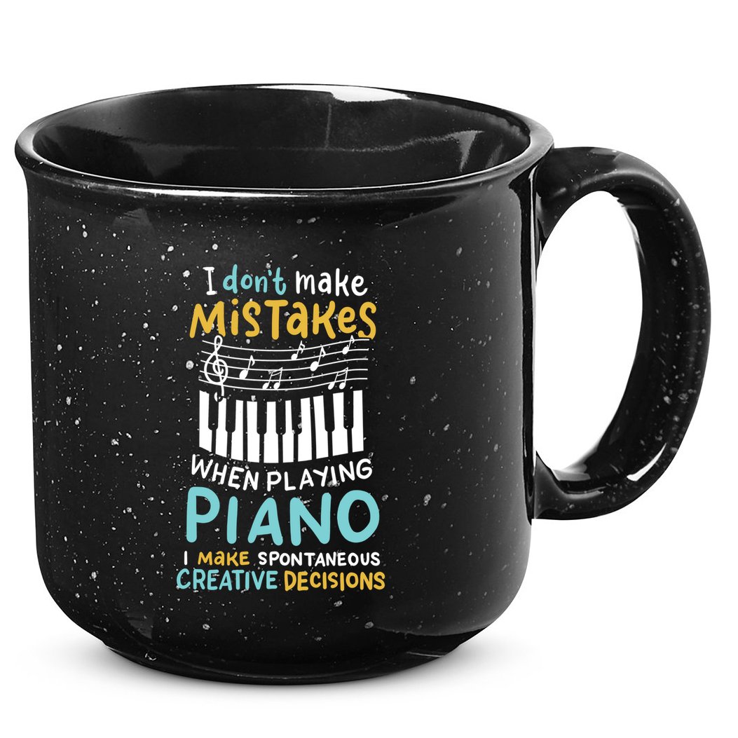 Piano Player Pianist Music Keyboard Gift 15oz Campfire Ceramic Mug