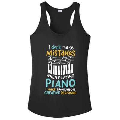 Piano Player Pianist Music Keyboard Gift Ladies PosiCharge Competitor Racerback Tank