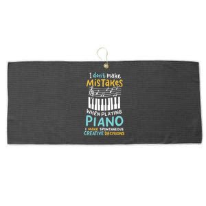 Piano Player Pianist Music Keyboard Gift Large Microfiber Waffle Golf Towel