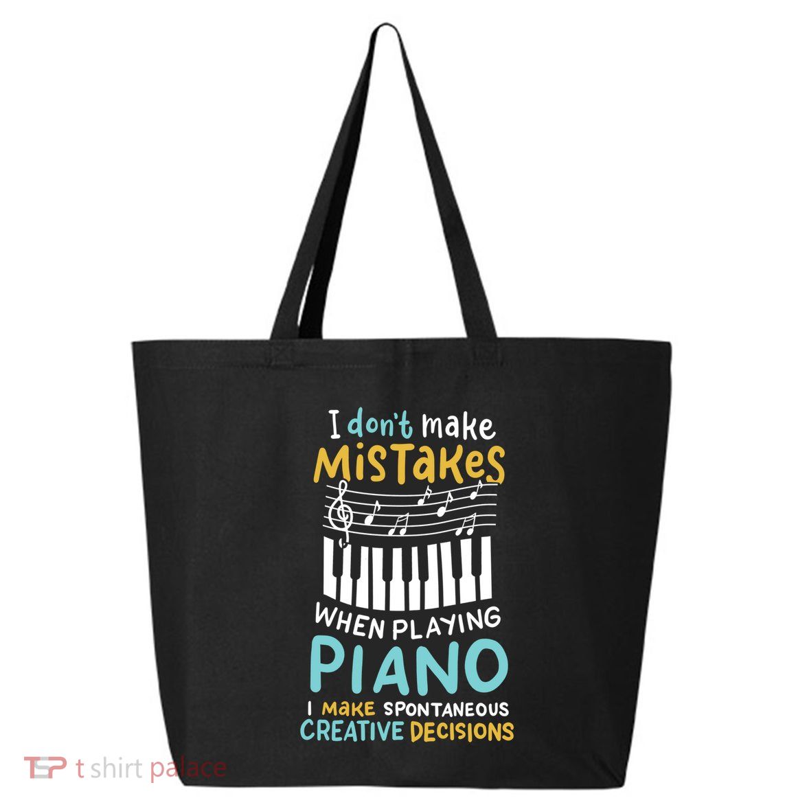 Piano Player Pianist Music Keyboard Gift 25L Jumbo Tote