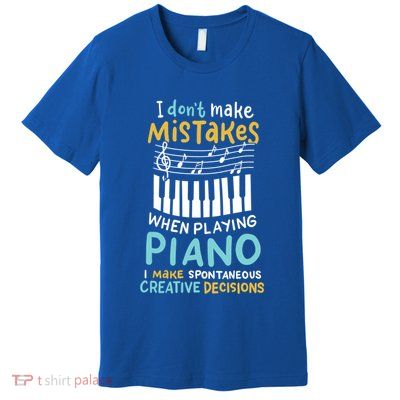 Piano Player Pianist Music Keyboard Gift Premium T-Shirt