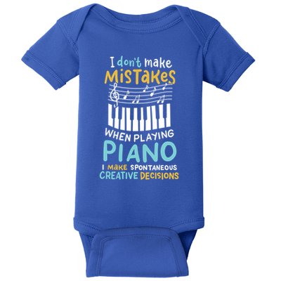 Piano Player Pianist Music Keyboard Gift Baby Bodysuit