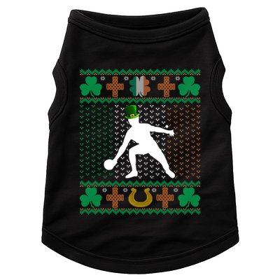 Ping Pong Player St Patrick's Day Ugly Holiday Table Tennis Meaningful Gift Doggie Tank