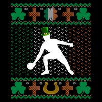 Ping Pong Player St Patrick's Day Ugly Holiday Table Tennis Meaningful Gift Sustainable Bucket Hat