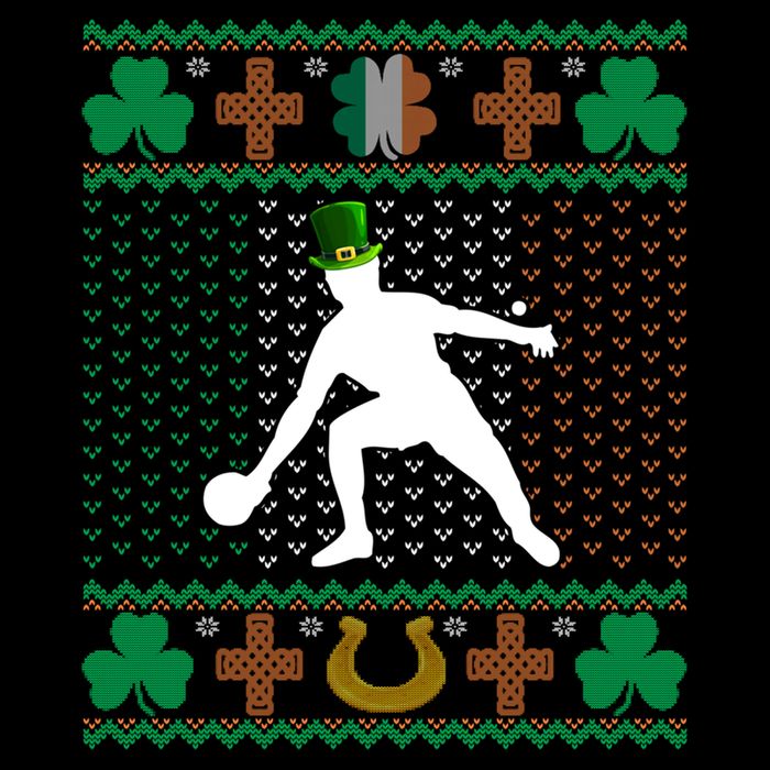 Ping Pong Player St Patrick's Day Ugly Holiday Table Tennis Meaningful Gift Sustainable Bucket Hat