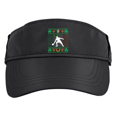 Ping Pong Player St Patrick's Day Ugly Holiday Table Tennis Meaningful Gift Adult Drive Performance Visor